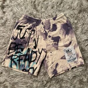 Zara graffiti shorts